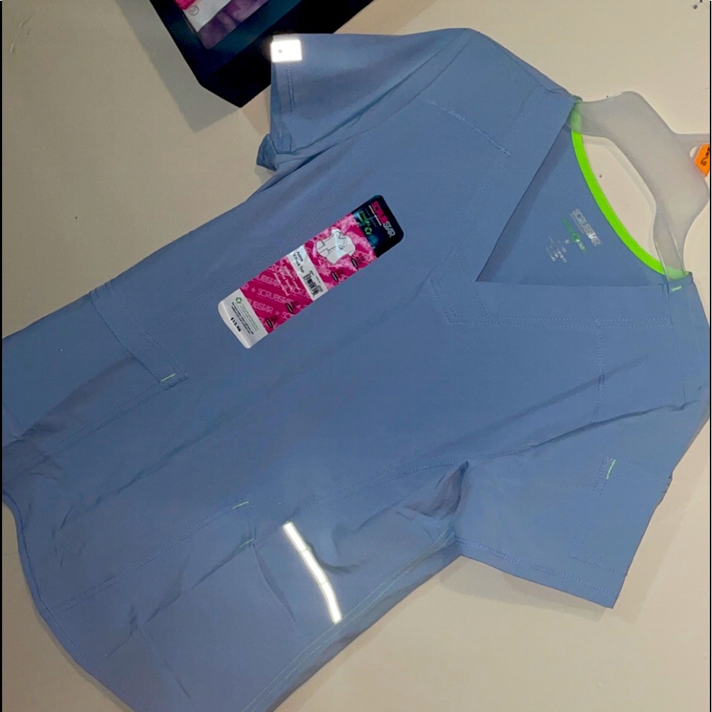 Brand new size XS baby blue jogger scrub set